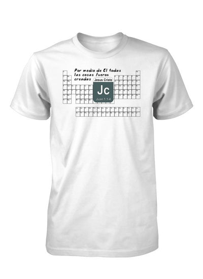 Tabla Periodica Elementos Quimica Ciencia Creacion Camiseta Cristiana