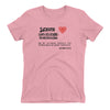 Jesus Dejo Su Huella En Mi Corazon Camiseta Cristiana Para Mujeres en Rosado | Aprojes