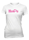 Hope Breast Cancer Awareness Pink Ribbon T-Shirt for Juniors
