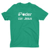 iPoder Con Jesus Camiseta Cristiana Para Hombres en Verde | Aprojes