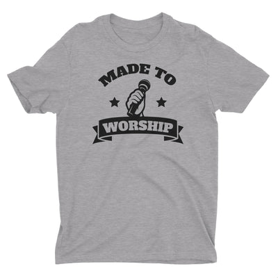 Made To Worship Lead Singer Vocals Music Worshiper Band Christian T-Shirt for Men