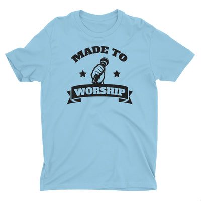Made To Worship Lead Singer Vocals Music Worshiper Band Christian T-Shirt for Men