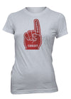 Jesus Christ #1 Number 1 Foam Finger Sports Fan Christian T-shirt for Juniors