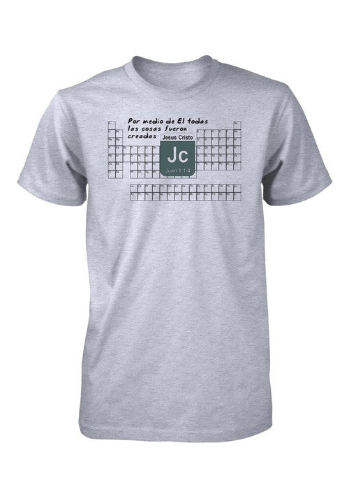 Tabla Periodica Elementos Quimica Ciencia Creacion Camiseta Cristiana