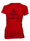 Keep Christ In Christmas Jesus Christian T-shirt for Juniors