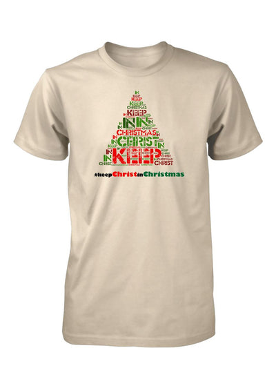 #Keep Christ in Christmas Hashtag Jesus Christian T-shirt for Men
