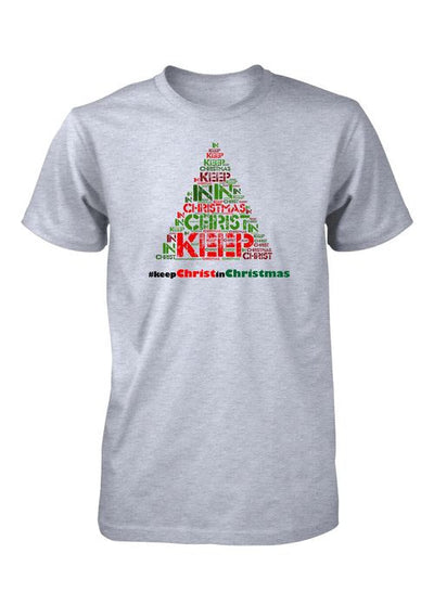 #Keep Christ in Christmas Hashtag Jesus Christian T-shirt for Men
