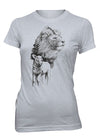 Jesus Lion Lamb Animals Shirt Christian T-Shirt for Juniors