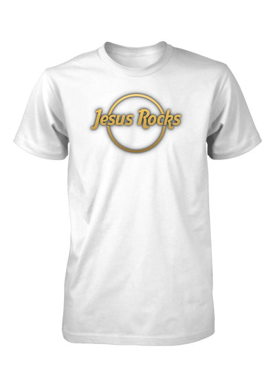 Jesus Rocks Cafe Christian T-Shirt for Men