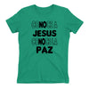 Conoce a Jesús Conoce la Paz Camiseta Cristiana Para Mujeres en Verde | Aprojes