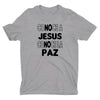 Conoce a Jesús Conoce la Paz Camiseta Cristiana Para Hombres en Gris | Aprojes