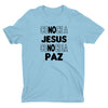 Conoce a Jesús Conoce la Paz Camiseta Cristiana Para Hombres en Celeste | Aprojes
