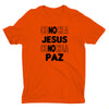 Conoce a Jesús Conoce la Paz Camiseta Cristiana Para Hombres en Naranja | Aprojes