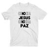 Conoce a Jesús Conoce la Paz Camiseta Cristiana Para Hombres en Blanco | Aprojes