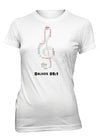 Alabanza Adoracion Clave de Sol Camiseta Cristiana en Blanco para Mujeres | Aprojes