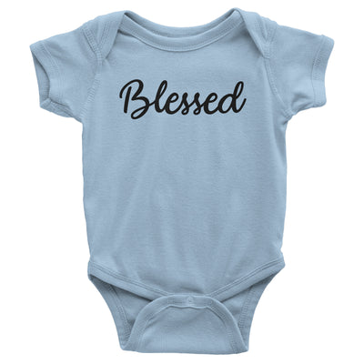 Blessed Baby Light Blue Bodysuit | Christian Baby Gifts | Aprojes