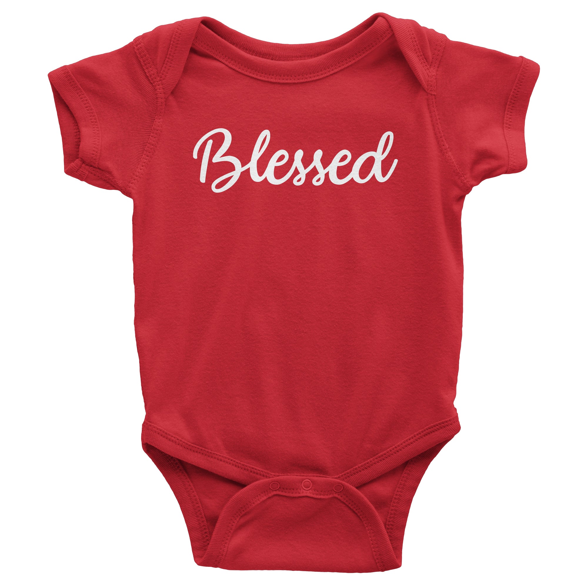 Blessed Baby Red Bodysuit | Christian Baby Gifts | Aprojes