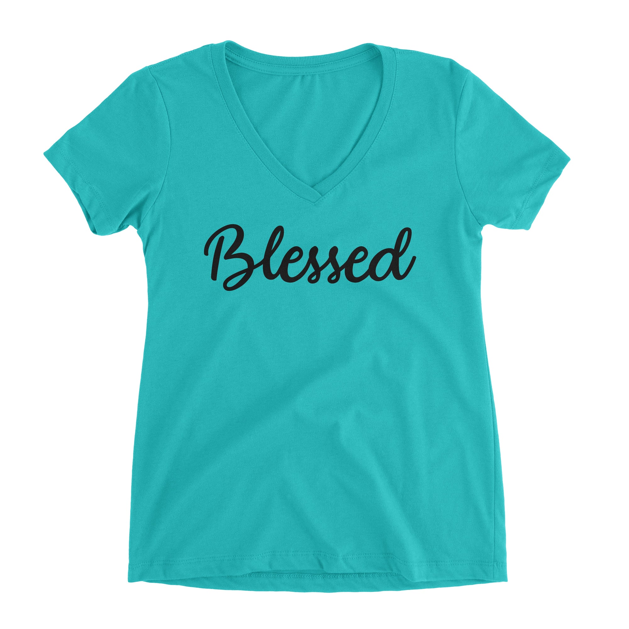 Blessed Christian V-Neck Shirt for Juniors