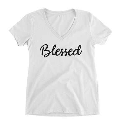 Blessed Christian V-Neck Shirt for Juniors