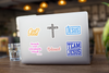 6 Pack Variety Christian Stickers