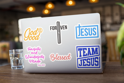 6 Pack Variety Christian Stickers