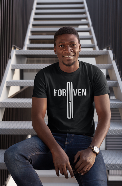 Forgiven Cross Christian T-Shirt for Men - Christian Tee