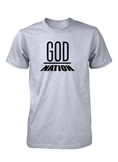 God Above All Nations Christian T-shirt for Men