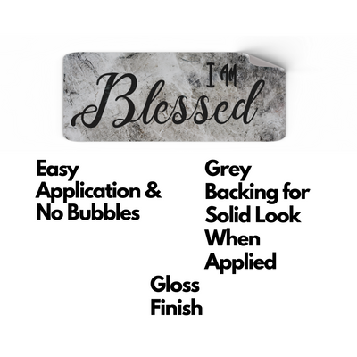 I Am Blessed Christian Stickers 6 Pack | Christian Stickers | Aprojes