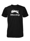 iWorship Praise God Keyboard Piano Keys Music Christian Tshirt for Men