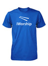 iWorship Praise God Drums Drumsticks Sticks Music Christian Tshirt for Men