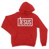 Jesus Cross Hoodie Christian Sweatshirt in Red | Aprojes