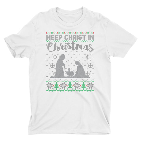 Keep Christ in Christmas Christian T Shirt for Men - Aprojes