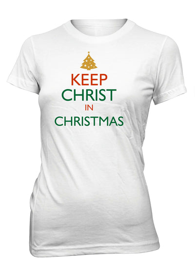 Keep Christ In Christmas Jesus Christian T-shirt for Juniors