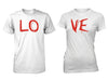 Men's Junior's Love Valentine's Day Couple T-Shirt