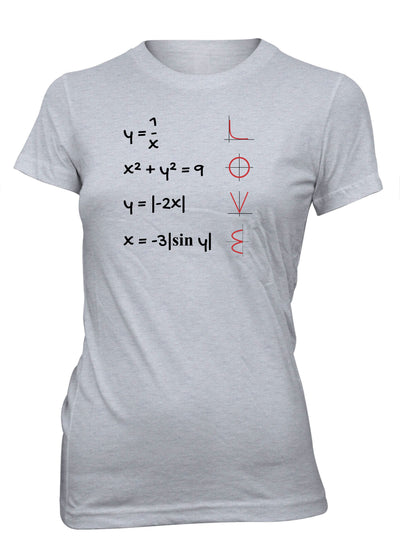 Love Equation Math Curve Formula School College T-Shirt for Juniors