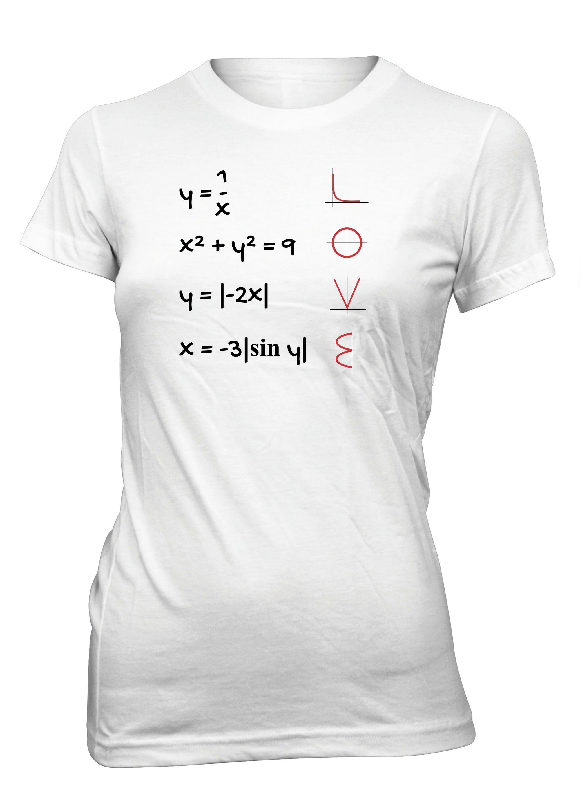 Love Equation Math Curve Formula School College T-Shirt for Juniors