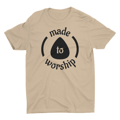 Made To Worship Lead Guitar Player Guitarist Music Worshiper Band Christian T-Shirt for Men