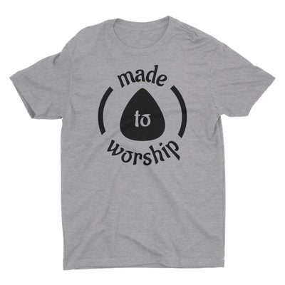 Made To Worship Lead Guitar Player Guitarist Music Worshiper Band Christian T-Shirt for Men