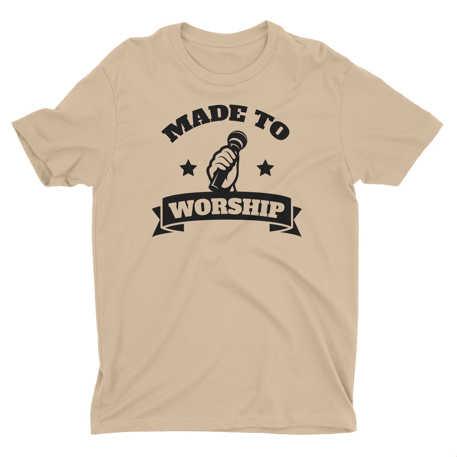 Made To Worship Lead Singer Vocals Music Worshiper Band Christian T-Shirt for Men