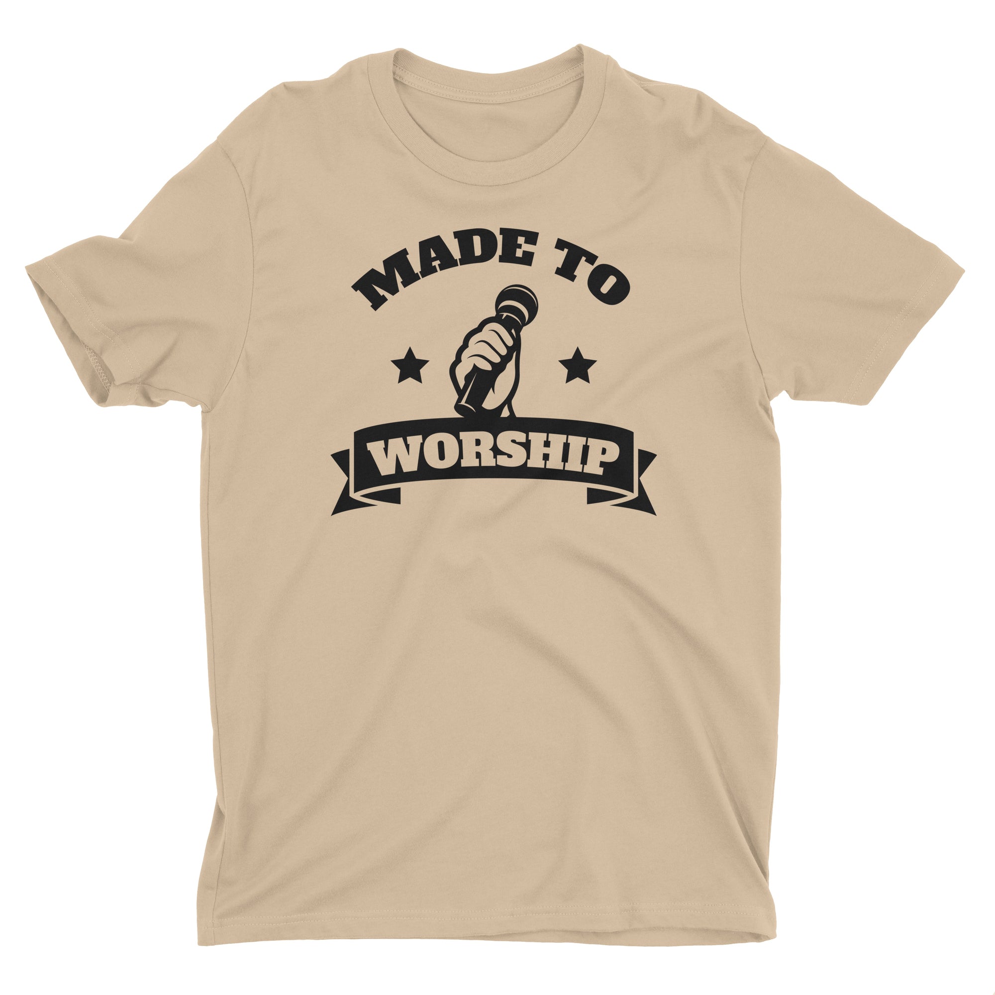 Made To Worship Lead Singer Vocals Music Worshiper Band Christian T-Shirt for Men