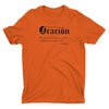 Dios No Rechaza Oracion Camiseta Cristiana Para Hombres en Naranja | Aprojes