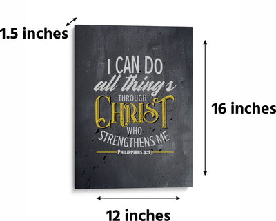 Philippians 4:13 Wall Decor - I Can Do All Things Through Christ