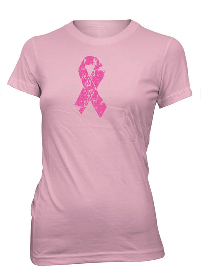 Breast Cancer Awareness Pink Ribbon T-Shirt for Juniors