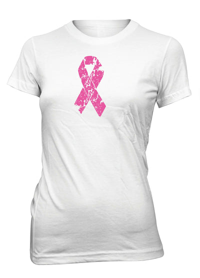 Breast Cancer Awareness Pink Ribbon T-Shirt for Juniors