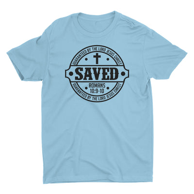 Saved Salvation Scripture Christian T-Shirt for Men