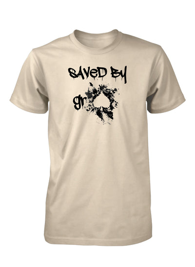 Saved By Grace God Bible Verse Ace Christian T-Shirt for Men