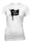 Stop Hate No Hate Peace Love T-Shirt for Juniors