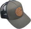 Way Truth Life Leather Patch Trucker Hat - Christian Caps - Charcoal